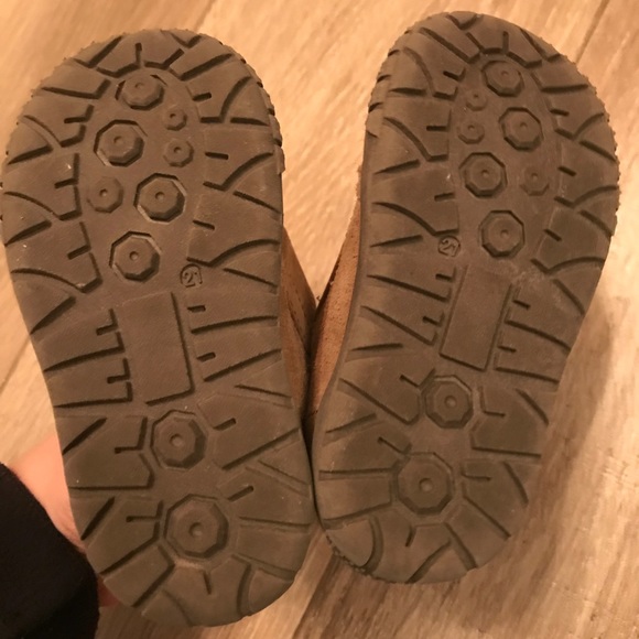 UMI Suede toddler winter boots in dark beige - Picture 3 of 4